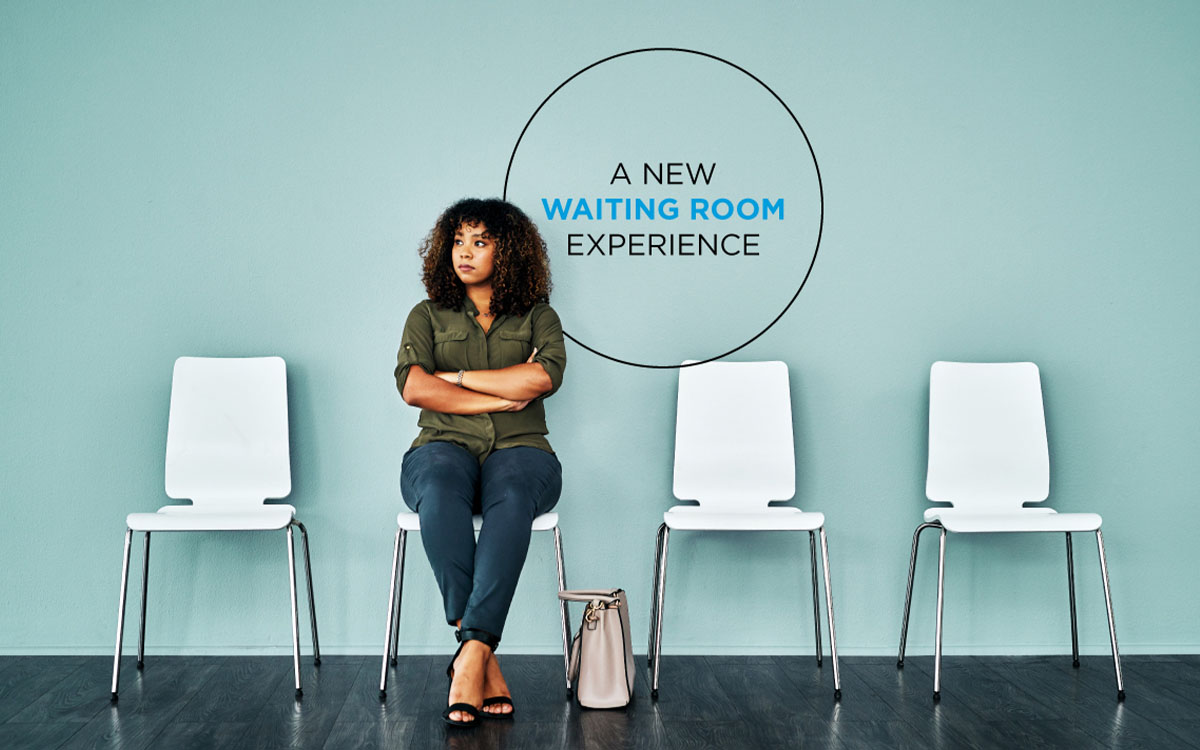 Waiting room with Digital Signage